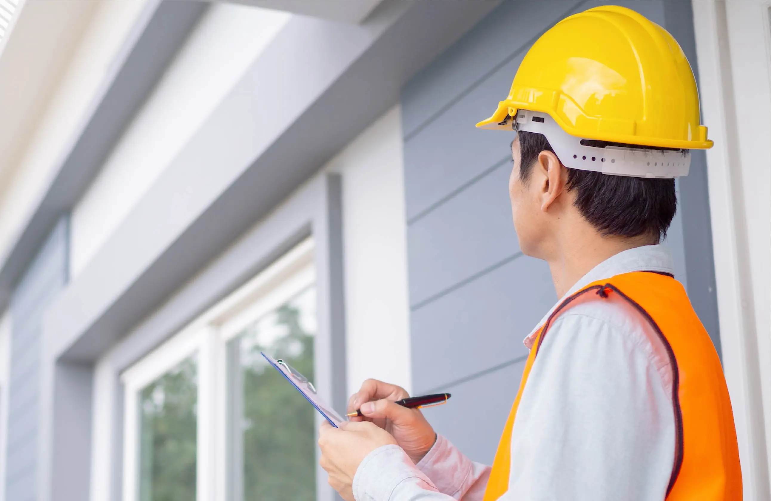 Professional home inspection in progress
